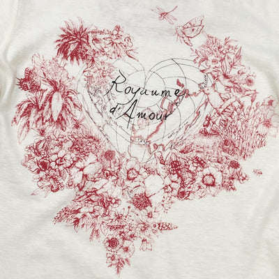 2021AW Dioramour D-Royaume d'Amour コットンジャージー&リネンTシャツ 153T12DA454 XS