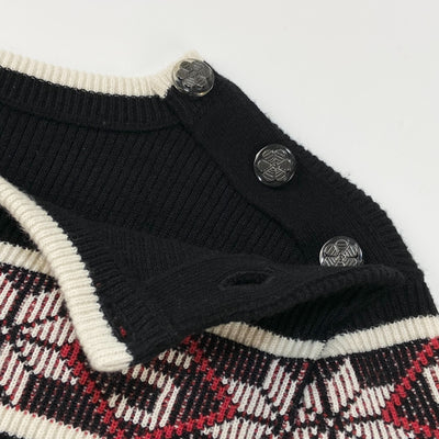 2019AW ノルディック柄 カシミヤニットワンピース P62575K48044 36